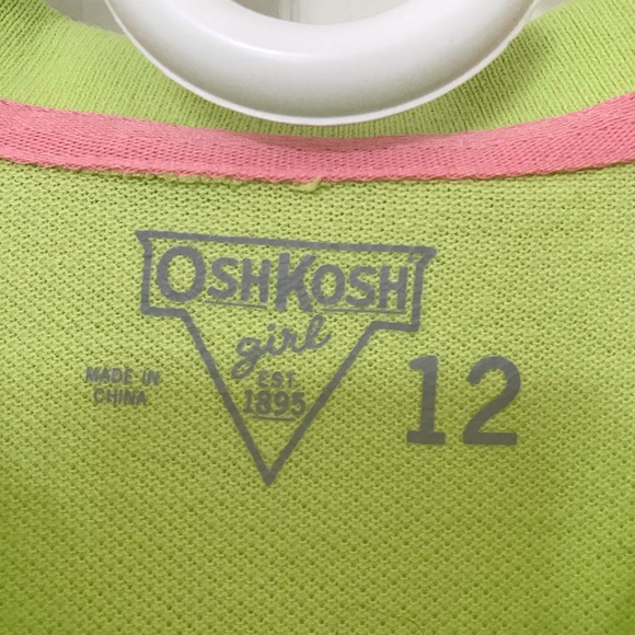 Girls size 12 green with pink hearts cotton dress. - Picture 4 of 11